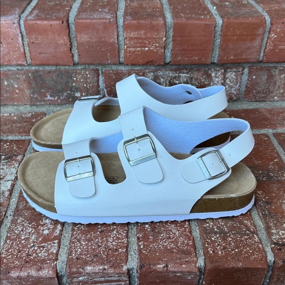 Cushionaire Leland Light Blue Double Buckle Comfort Footbed Sandals Mens Size 12